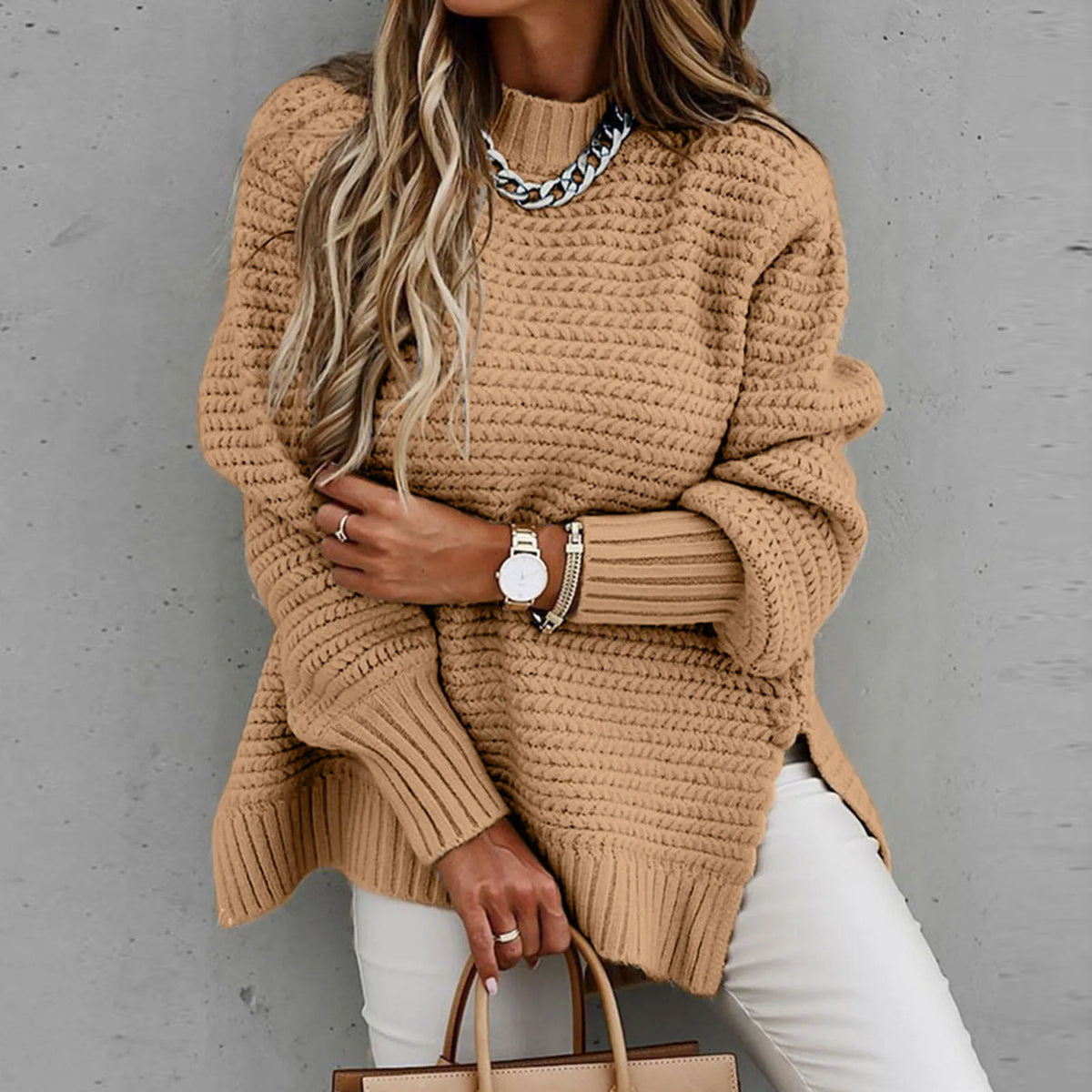 Entspannter und zeitloser Winterpullover