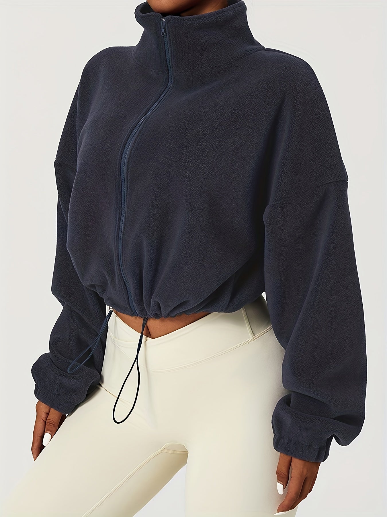 FlauschLux™ – Kuschelige Damen Fleecejacke mit Stehkragen