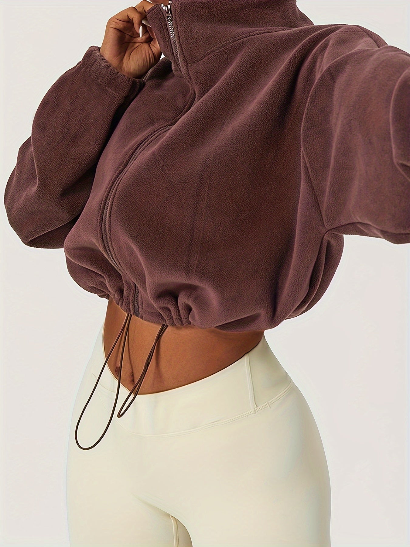 FlauschLux™ – Kuschelige Damen Fleecejacke mit Stehkragen