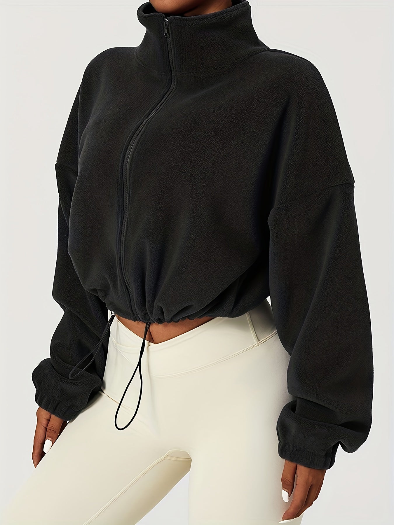 FlauschLux™ – Kuschelige Damen Fleecejacke mit Stehkragen
