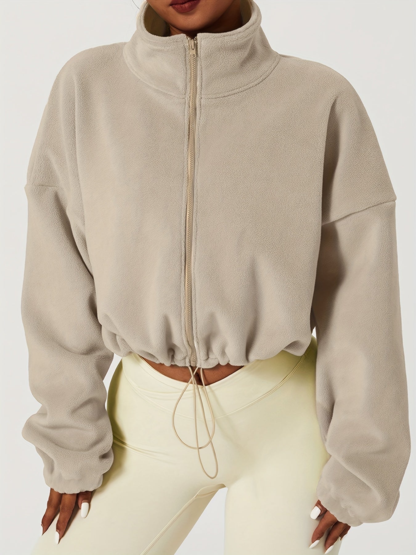 FlauschLux™ – Kuschelige Damen Fleecejacke mit Stehkragen
