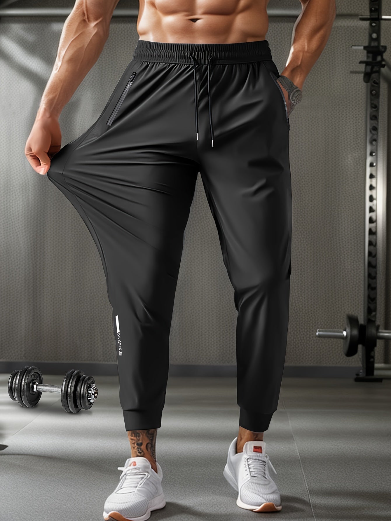 FlexJog™ – Atmungsaktive Herren Sporthose mit Reißverschlusstaschen