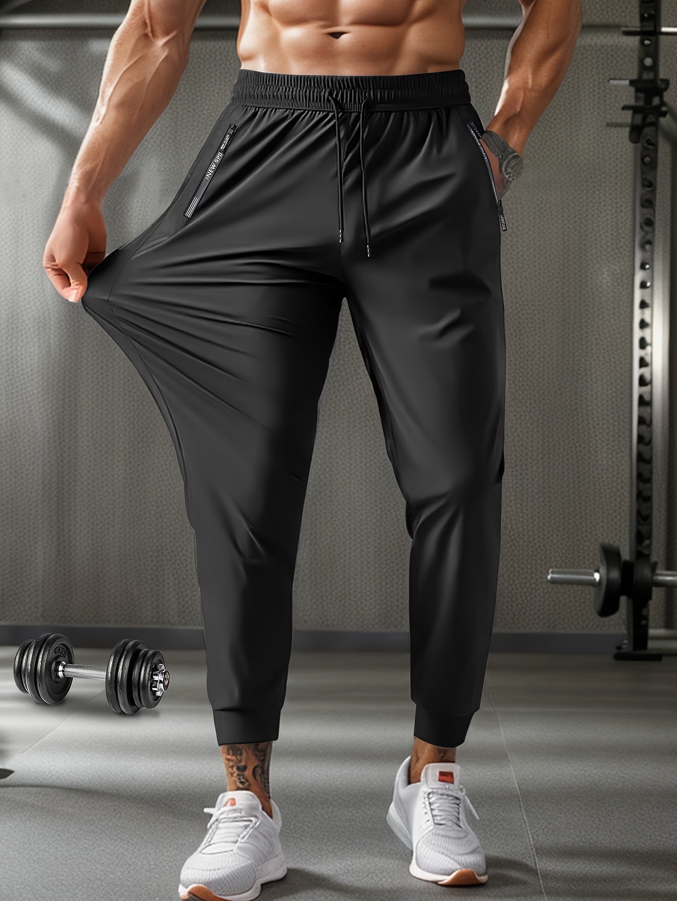 FlexJog™ – Atmungsaktive Herren Sporthose mit Reißverschlusstaschen