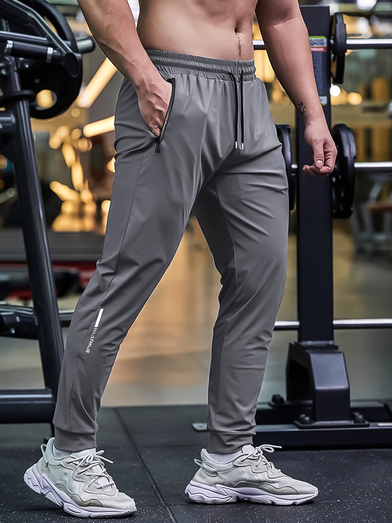 FlexJog™ – Atmungsaktive Herren Sporthose mit Reißverschlusstaschen