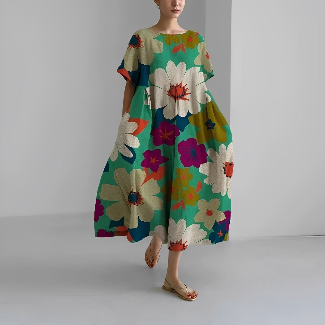 FlorinaChic™ – Elegantes Damenkleid mit zeitlosem Sommerdesign