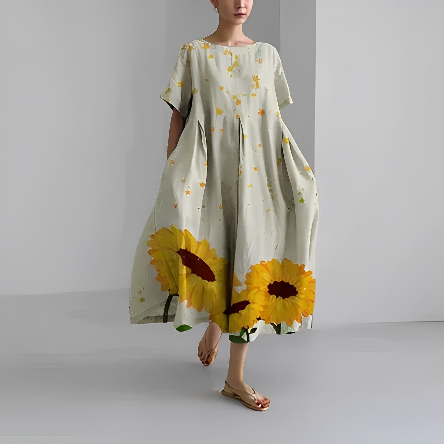 FlorinaChic™ – Elegantes Damenkleid mit zeitlosem Sommerdesign
