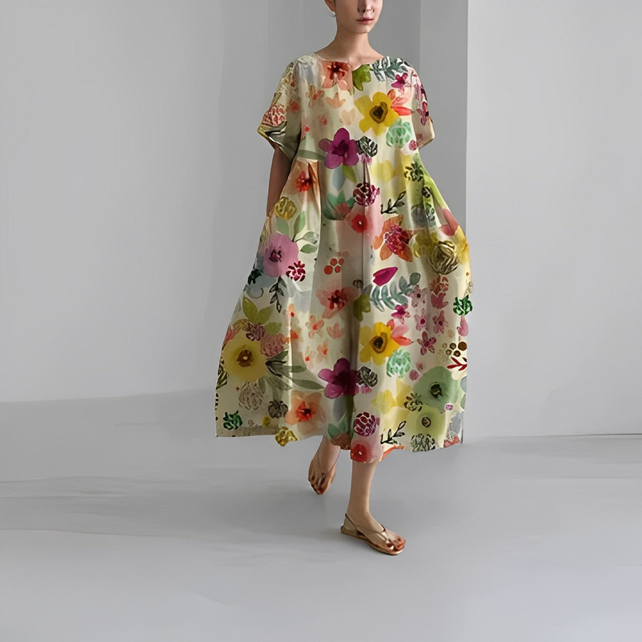 FlorinaChic™ – Elegantes Damenkleid mit zeitlosem Sommerdesign