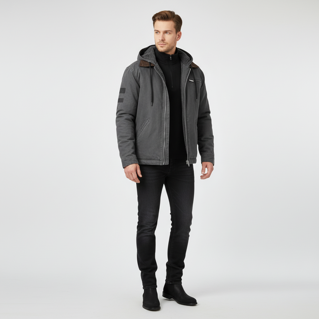 Herren Übergangsjacke Gefüttert Warm Kendrick