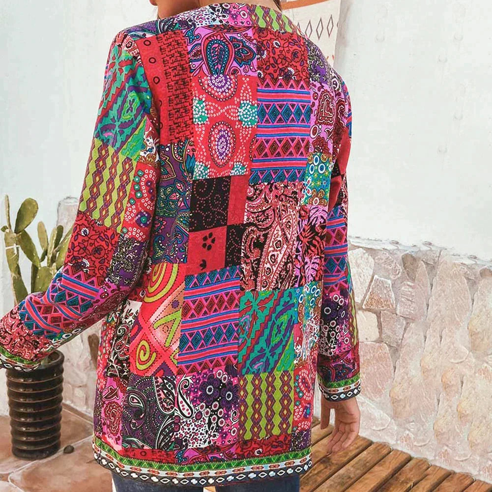 Elarova |  Gemusterte Jacke für Damen