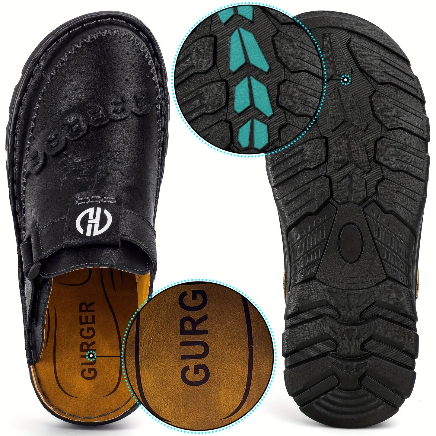 GentleStep™ – Herren Leder Sandalen mit Komfort Fußbett