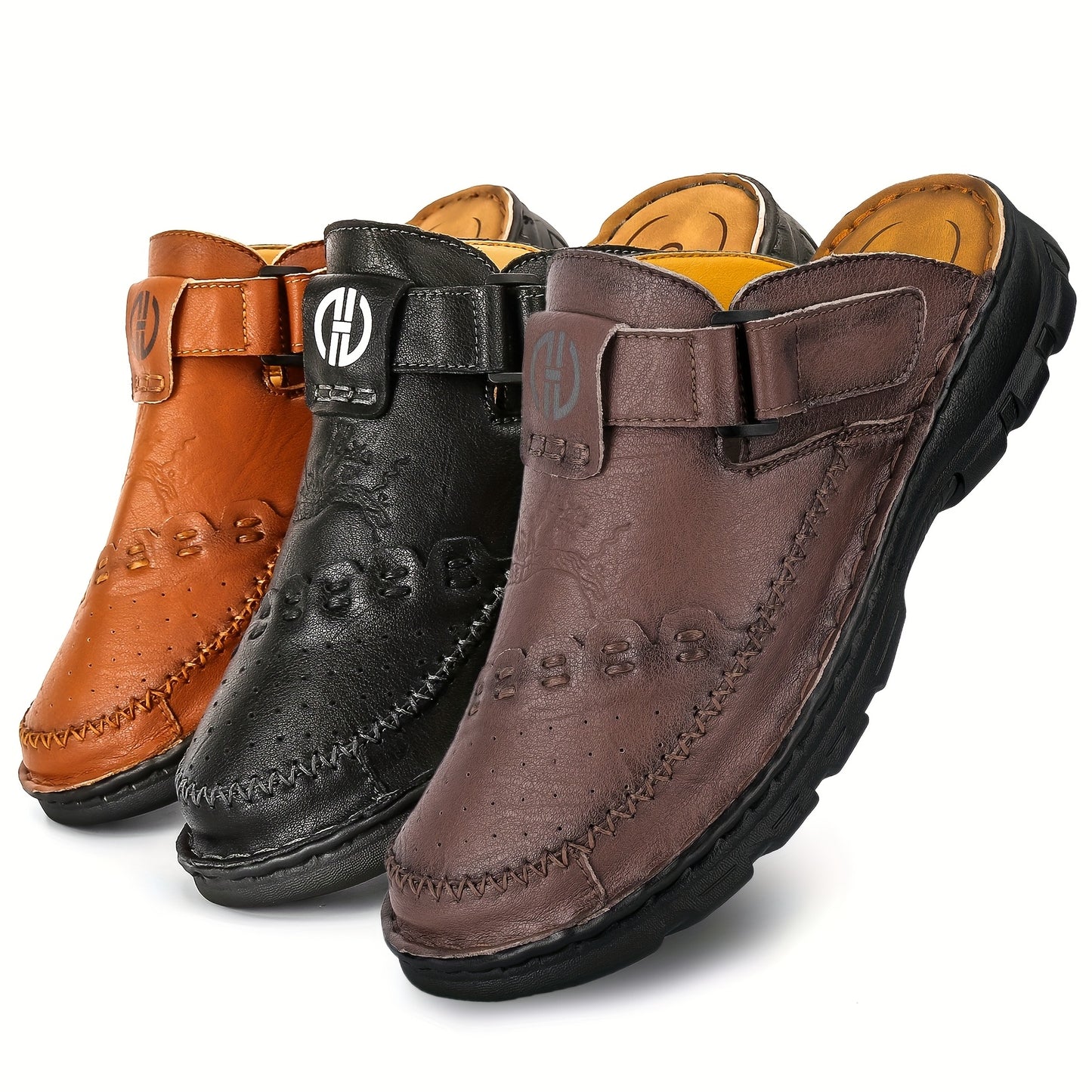 GentleStep™ – Herren Leder Sandalen mit Komfort Fußbett