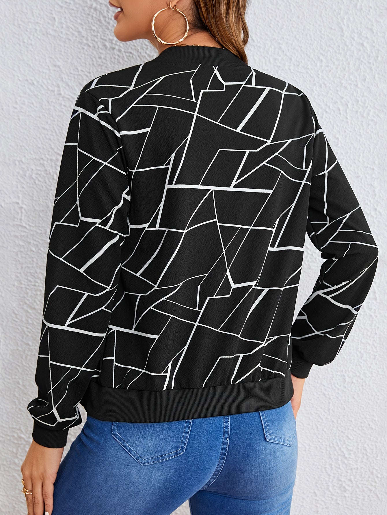 GeoChic™ – Damen Freizeitjacke mit Reißverschluss