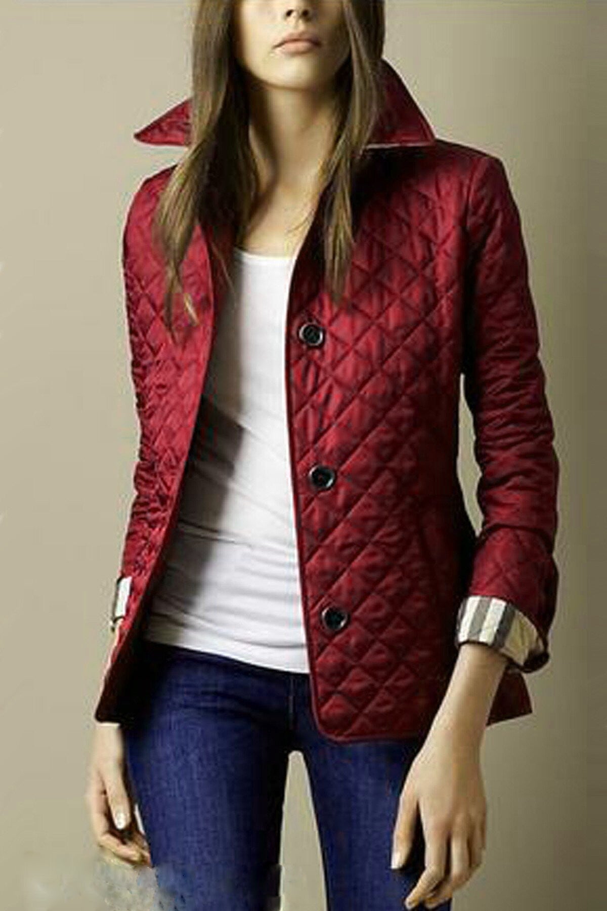 Elarova | Gesteppte Button Down Jacke für Damen