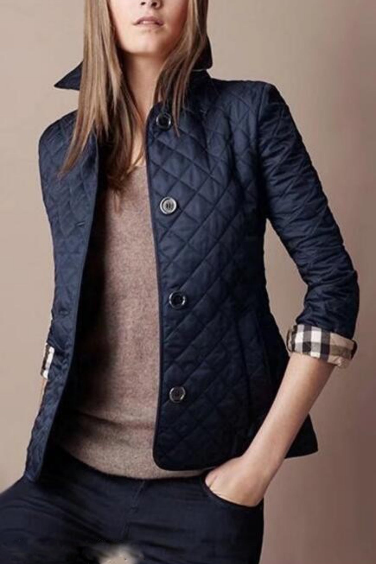 Elarova | Gesteppte Button Down Jacke für Damen