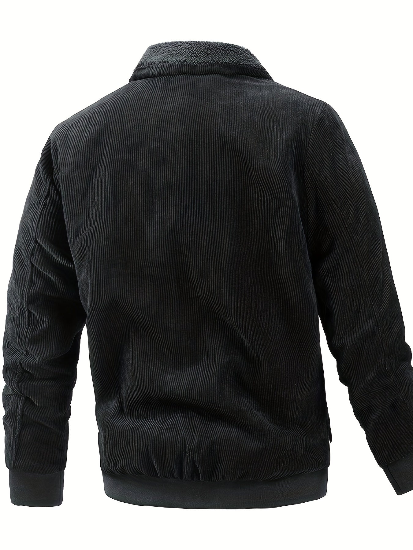 Elarova | Gestreifte Cord-Fleecejacke für Herren