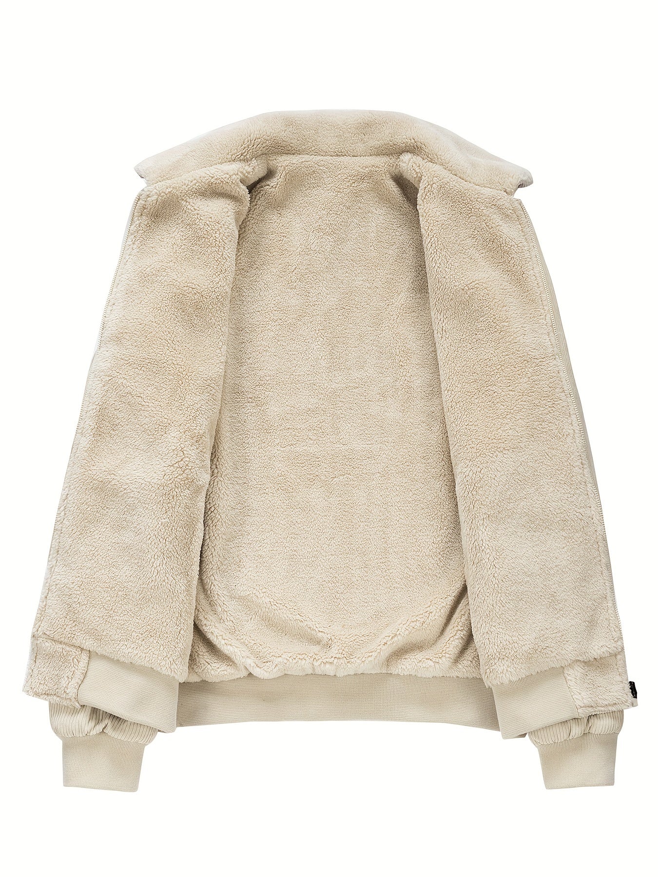Elarova | Gestreifte Cord-Fleecejacke für Herren