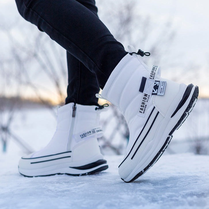 Groovywish Herren Winterstiefel: Orthopädisch, wasserdicht, mehrfarbig