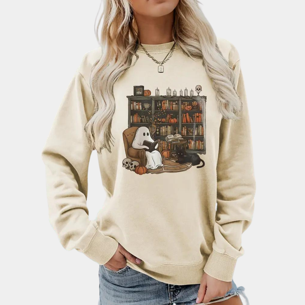 Gruseliger Halloween-Pullover von Mirela für Damen