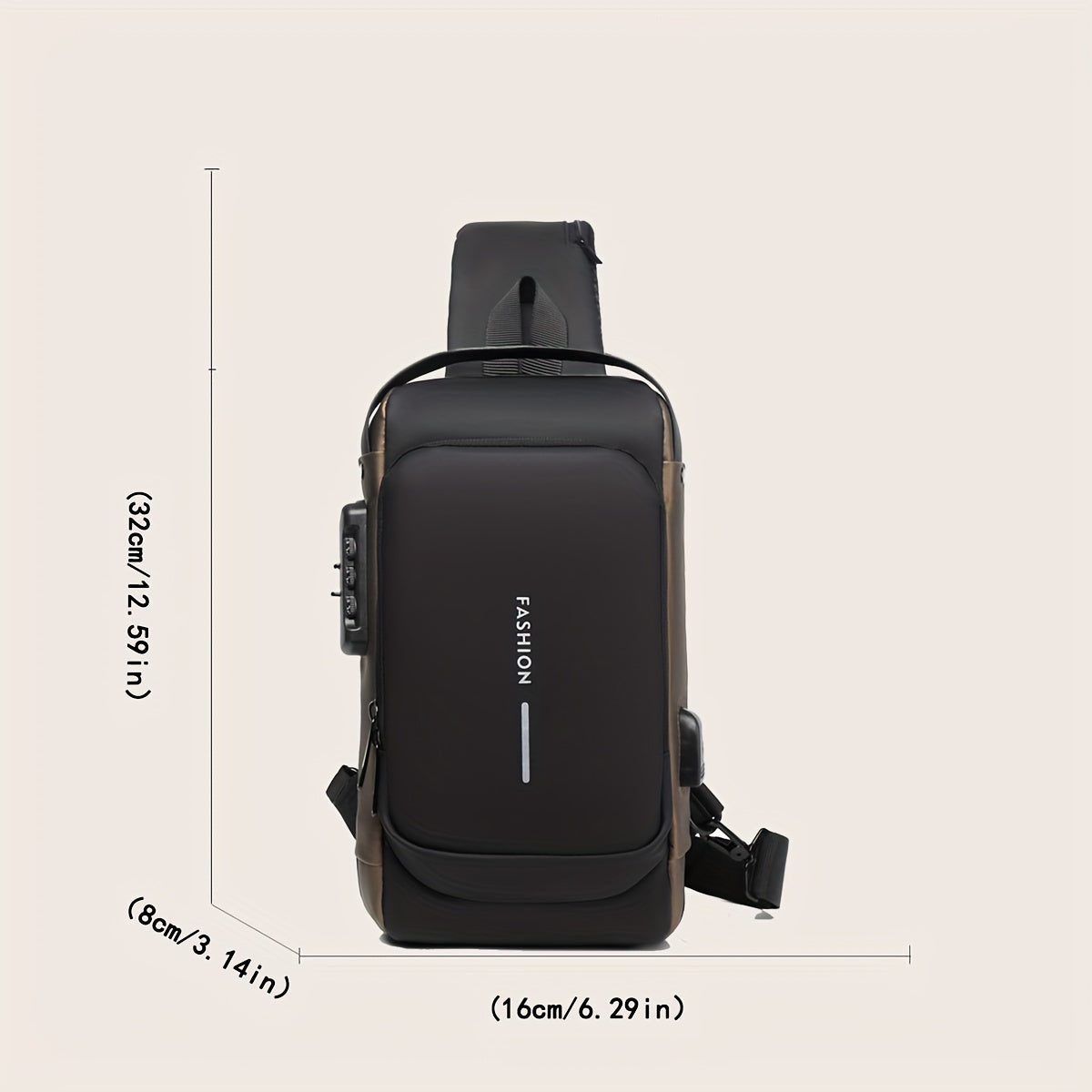 Guardio™ – Stilvolle Brusttasche mit Anti Diebstahl Schloss
