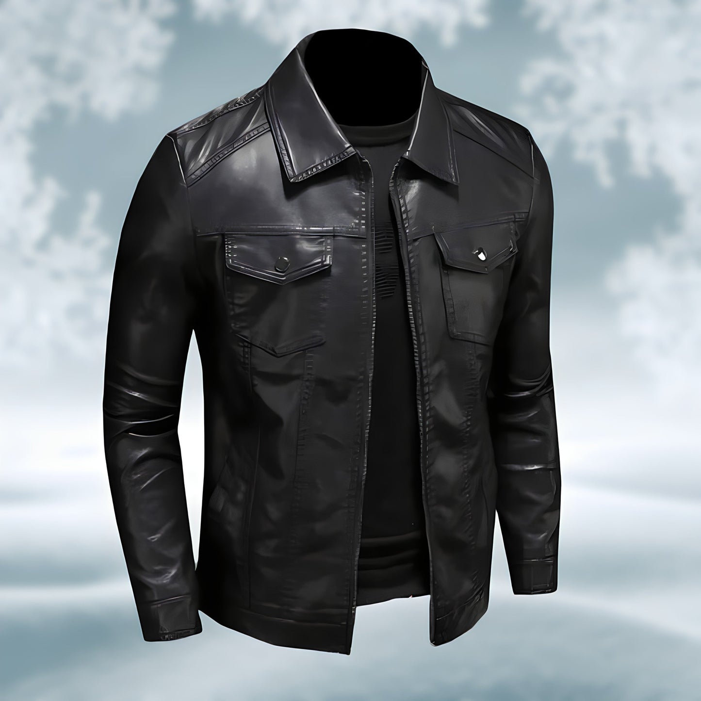 Stilvolle und Bequeme Schwarze jacke für Männer