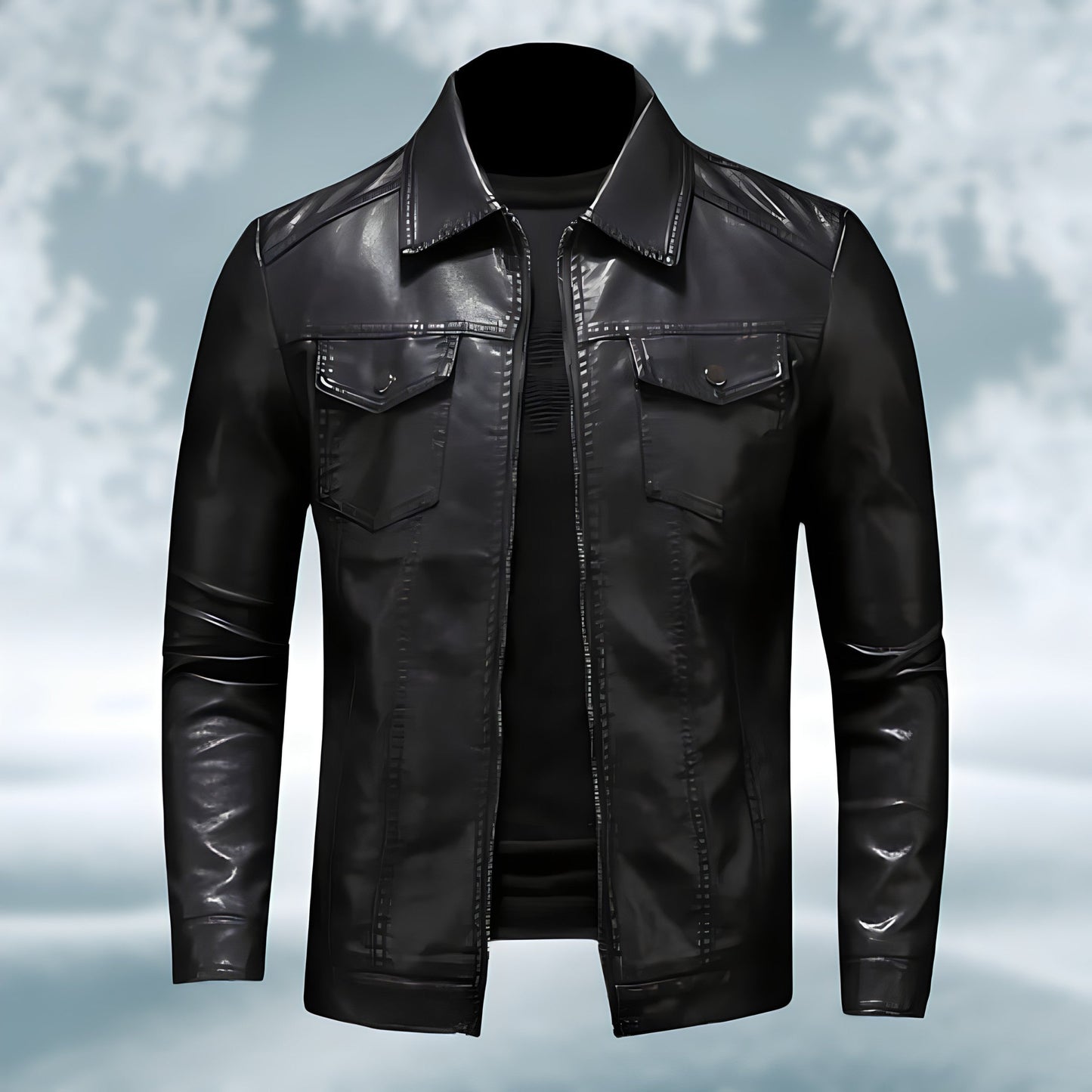 Stilvolle und Bequeme Schwarze jacke für Männer