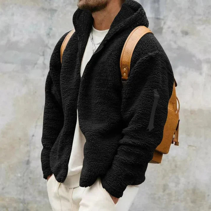 Elarova | Herren Kapuzen-Fleecejacke