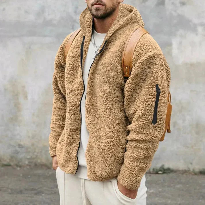 Elarova | Herren Kapuzen-Fleecejacke