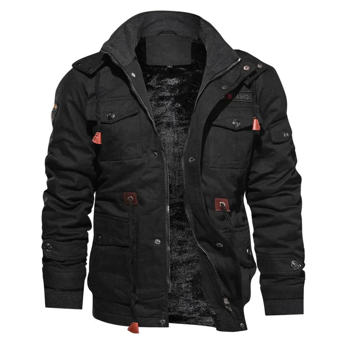 Elarova | Herren-Bomberjacke mit Fleece-Futter