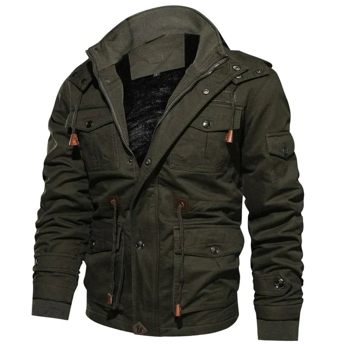 Elarova | Herren-Bomberjacke mit Fleece-Futter