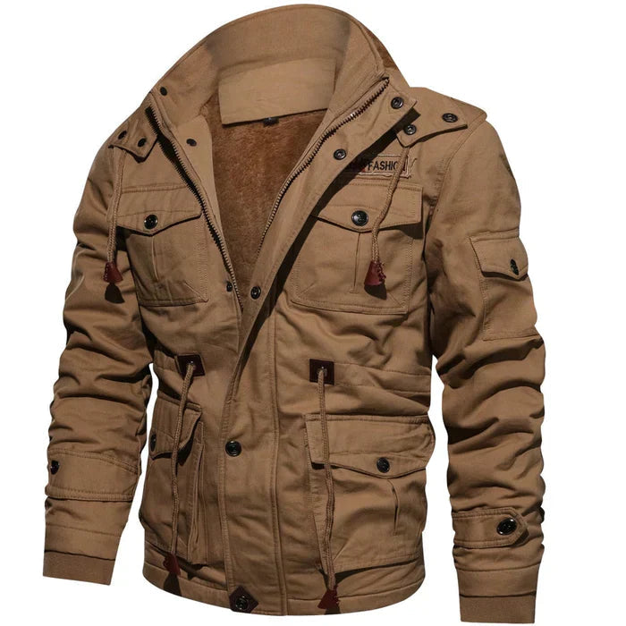 Elarova | Herren-Bomberjacke mit Fleece-Futter