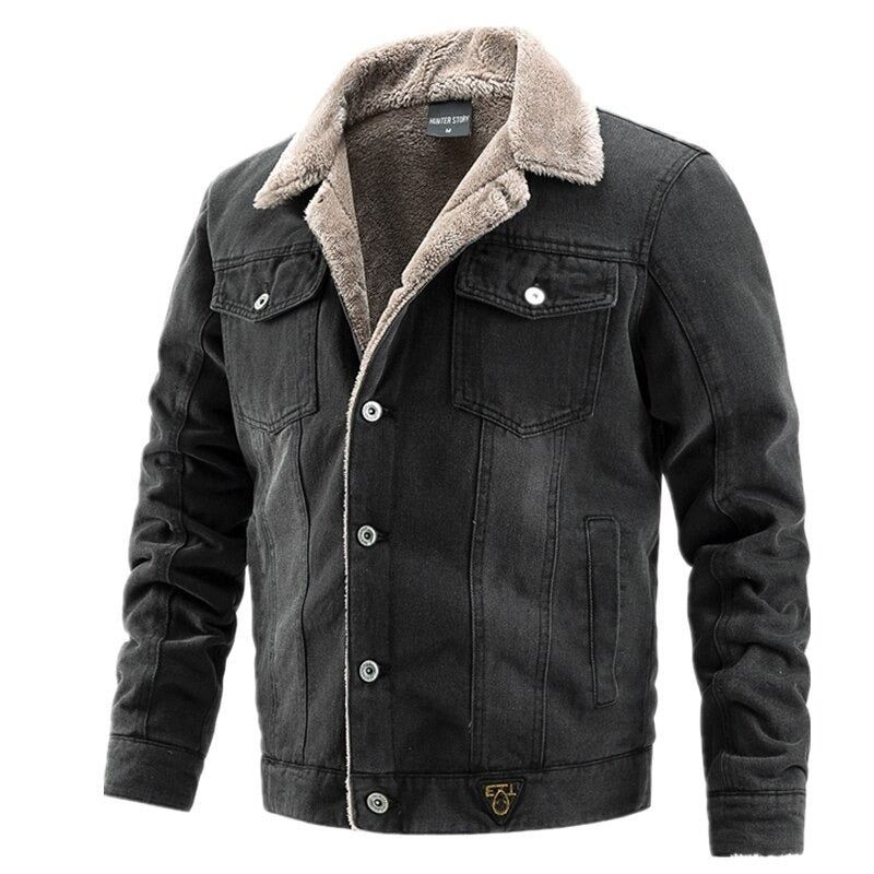 Elarova | Herren-Denimjacke mit Innenfutter
