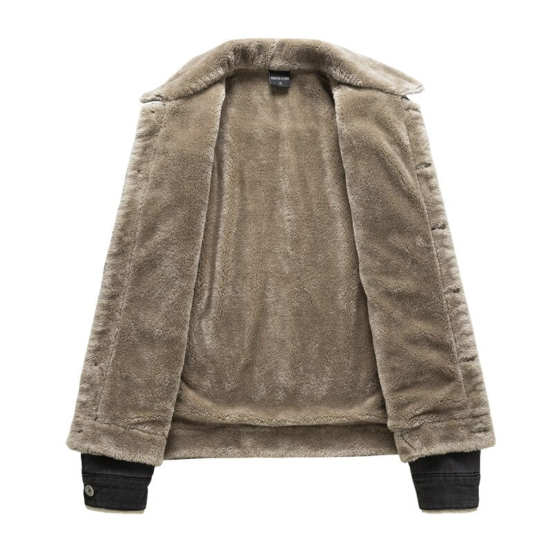 Elarova | Herren-Denimjacke mit Innenfutter