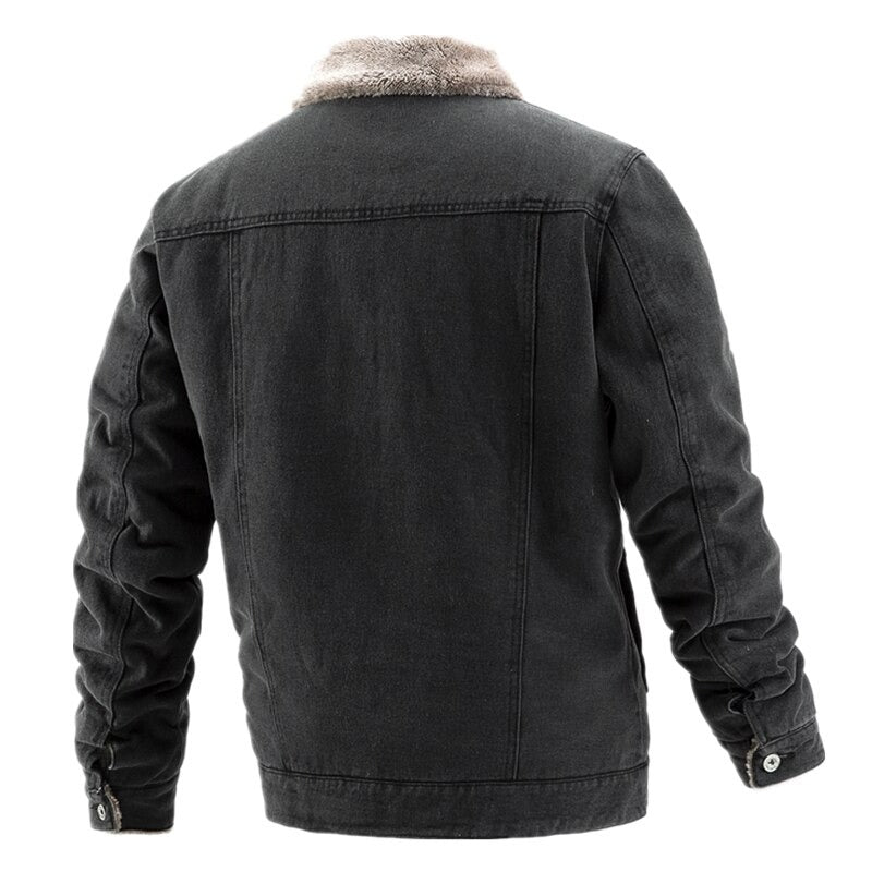 Elarova | Herren-Denimjacke mit Innenfutter