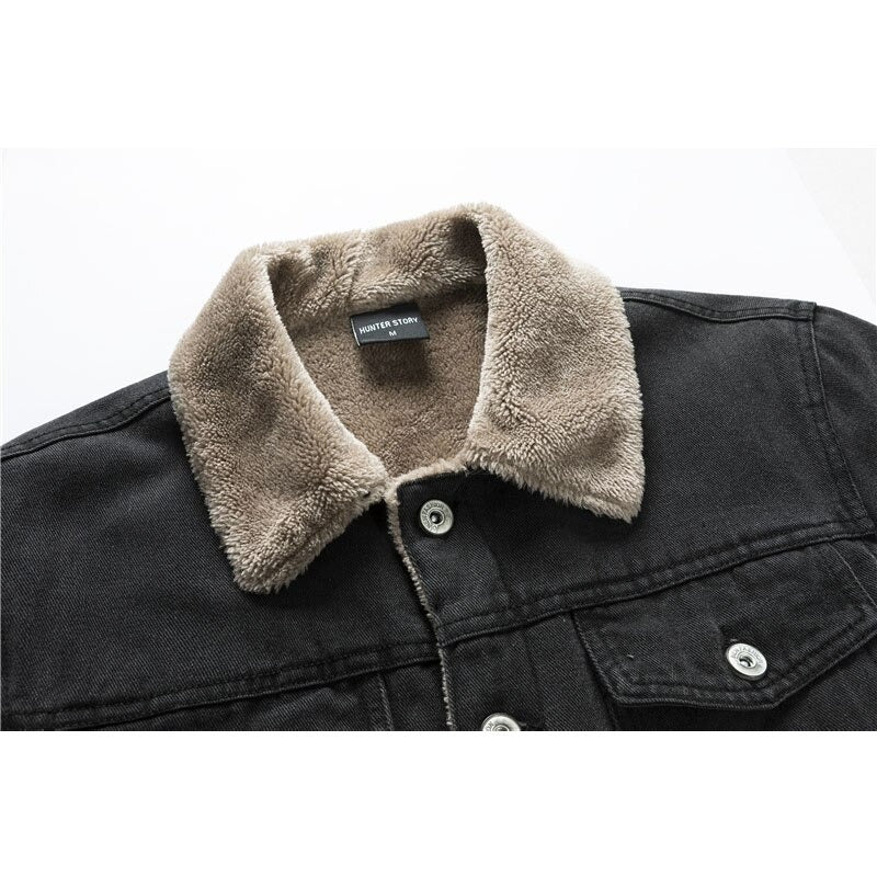 Elarova | Herren-Denimjacke mit Innenfutter