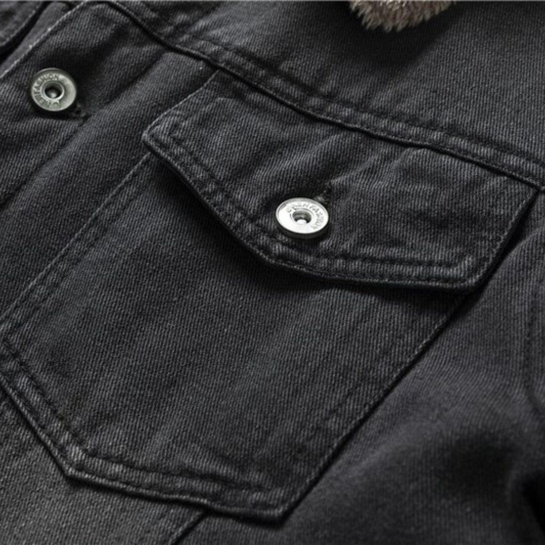 Elarova | Herren-Denimjacke mit Innenfutter