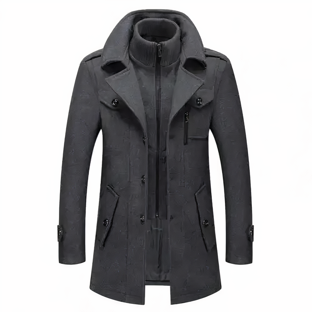 Herren-Doppelkragenjacke Grayson im modernen Stil