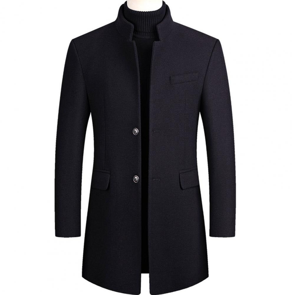 Elarova | Herren-Trenchcoat aus Wolle – winddicht