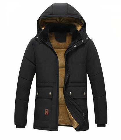 Elarova | Herren-Winterparka mit abnehmbarer Kapuze
