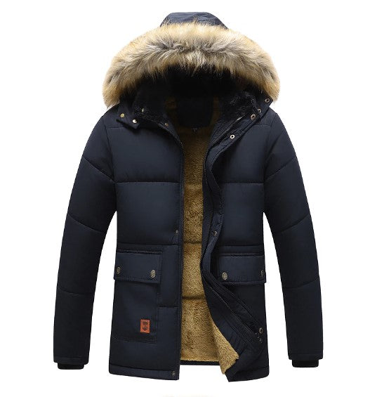 Elarova | Herren-Winterparka mit abnehmbarer Kapuze