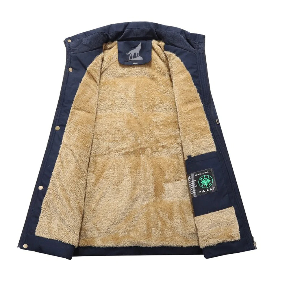 Elarova | Herren-Winterparka mit abnehmbarer Kapuze