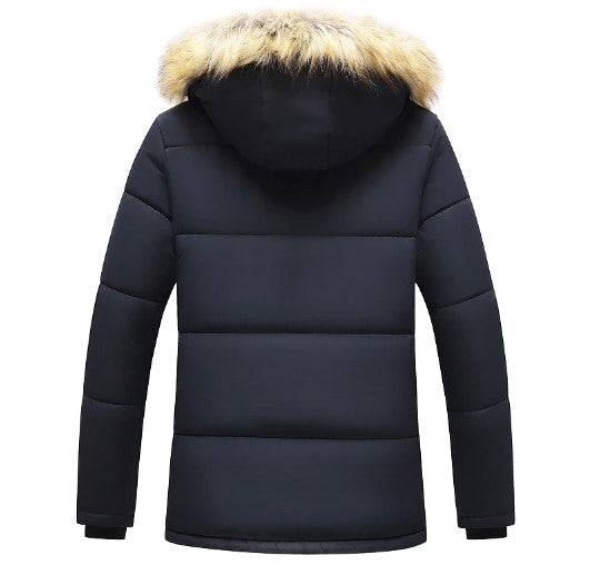 Elarova | Herren-Winterparka mit abnehmbarer Kapuze