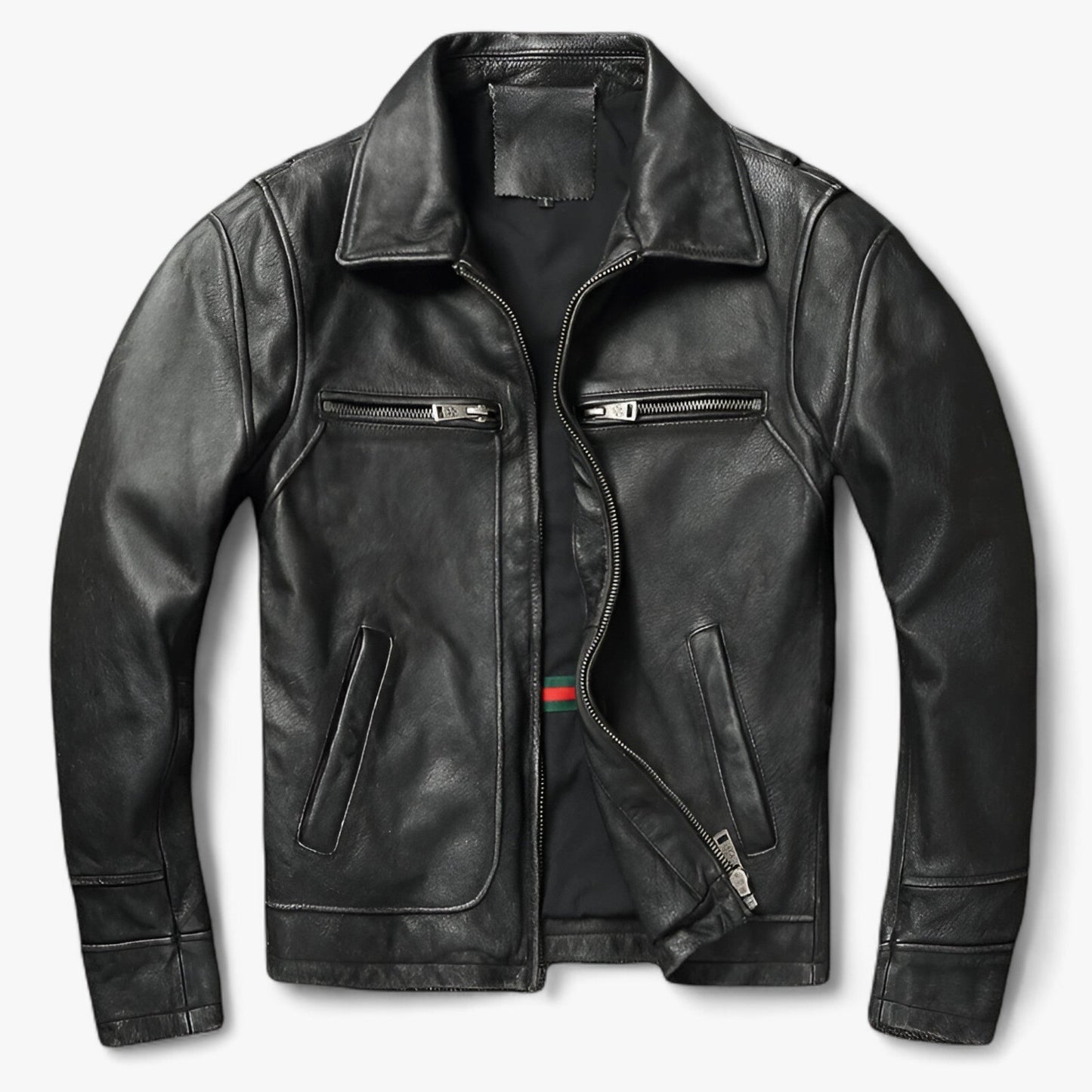 Elarova | Herren Lederblouson - Vintage Biker Wärme