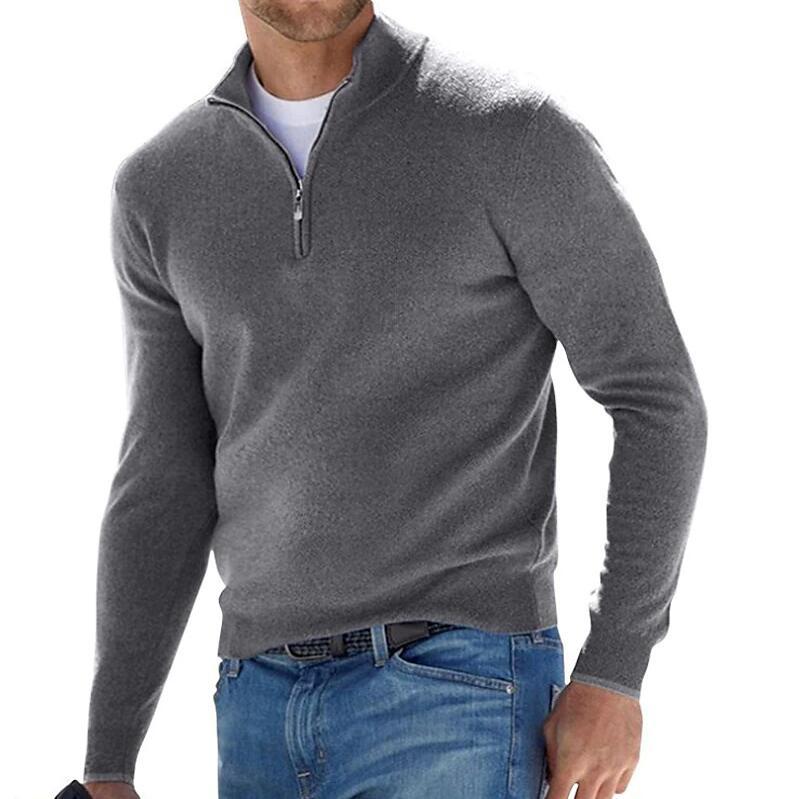Herren Reißverschluss Pullover