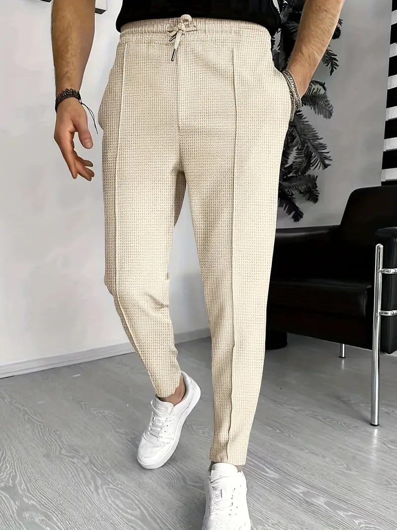 Herrenhose mit Waffelmuster - Marco