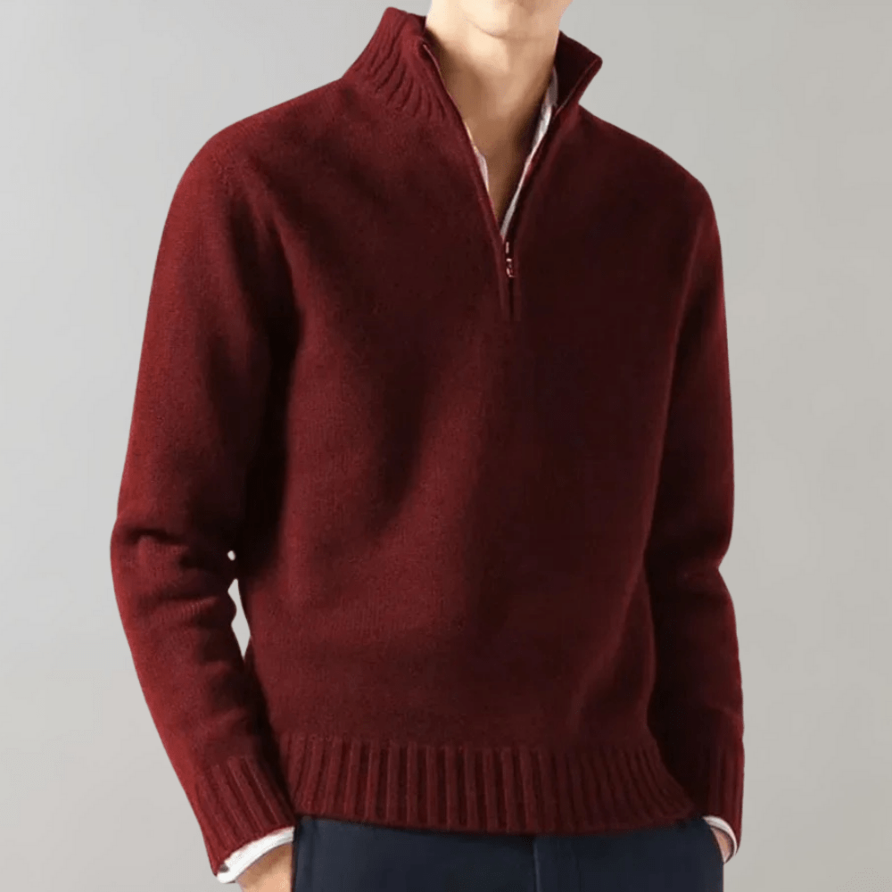 Herren Pullover mit Reißverschluss
