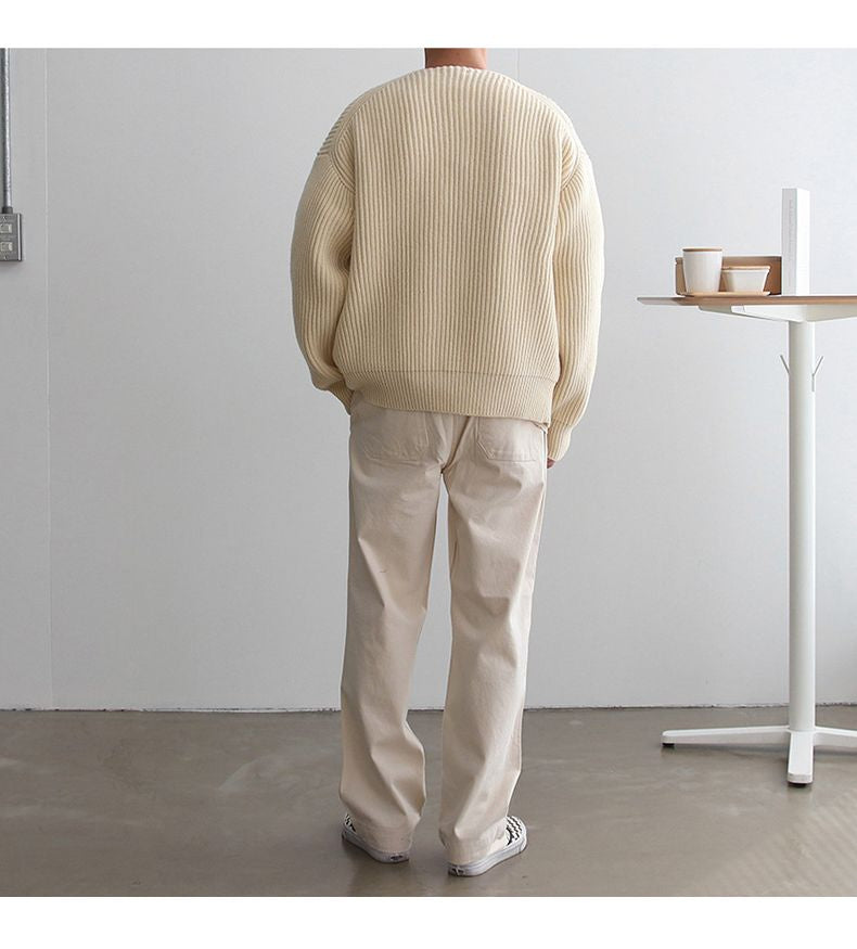 Herren strickjacke mit Reißverschluss
