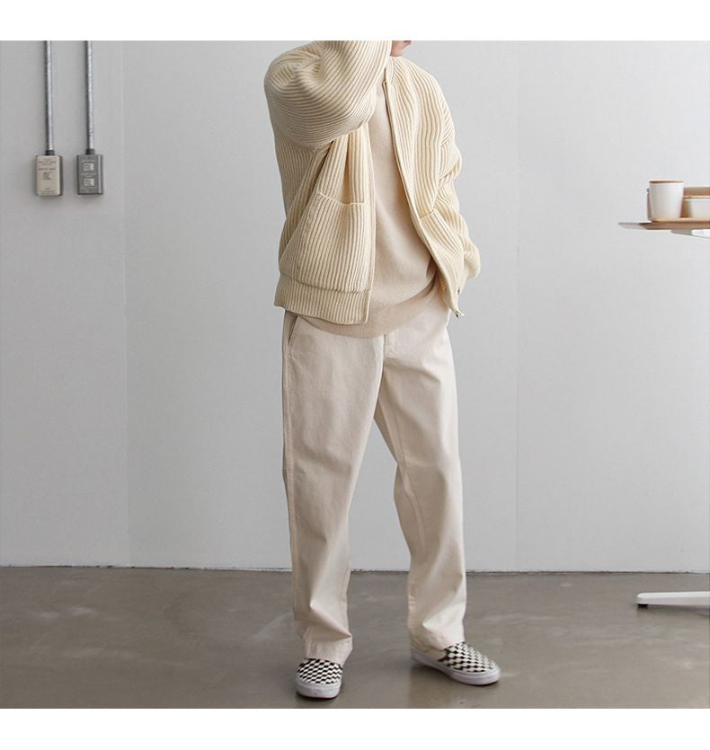 Herren strickjacke mit Reißverschluss