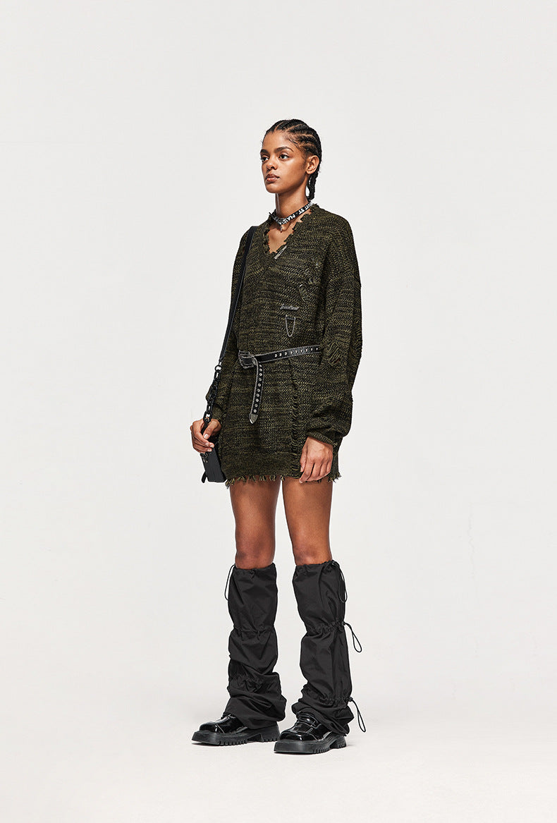 Elarova |  High Street Ripped Sweater für Damen