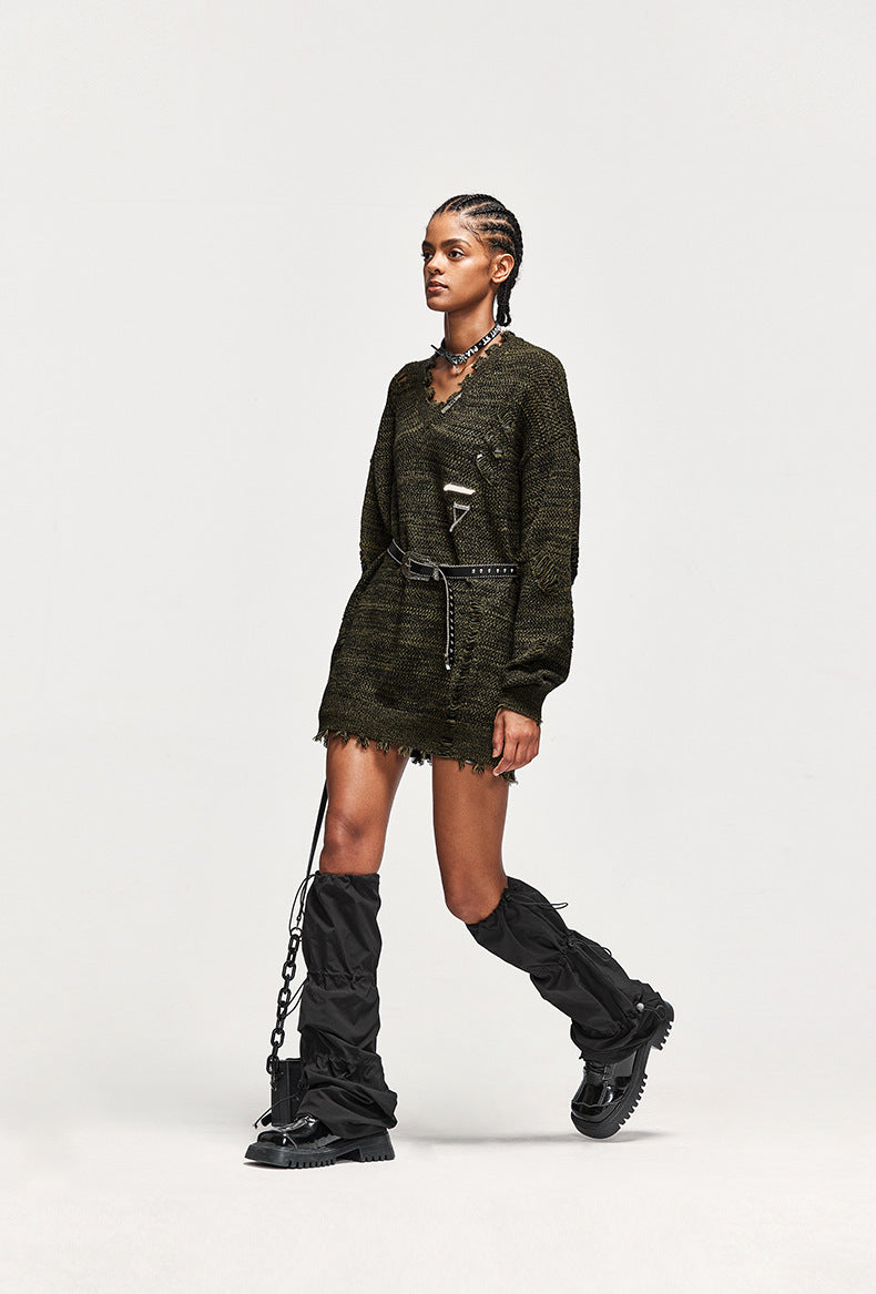 Elarova |  High Street Ripped Sweater für Damen
