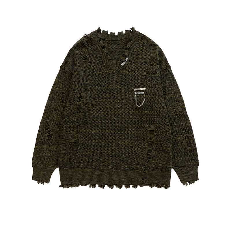 Elarova |  High Street Ripped Sweater für Damen